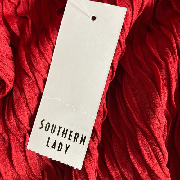 Southern Lady Red Cardigan Extra Large XL - Picture 6 of 6